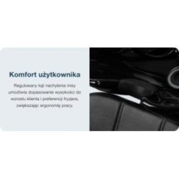 Kirpyklos plovimo kriauklė su reguliuojamu dubeniu Hair System Komodo, juoda
