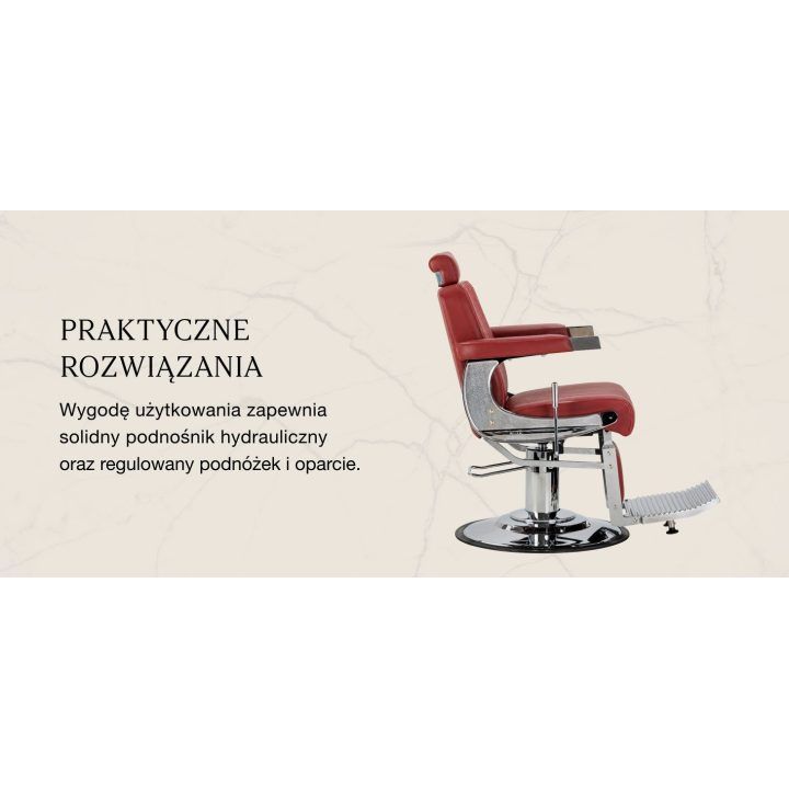 Barberio krėslas Gabbiano Visionerio+, raudonas