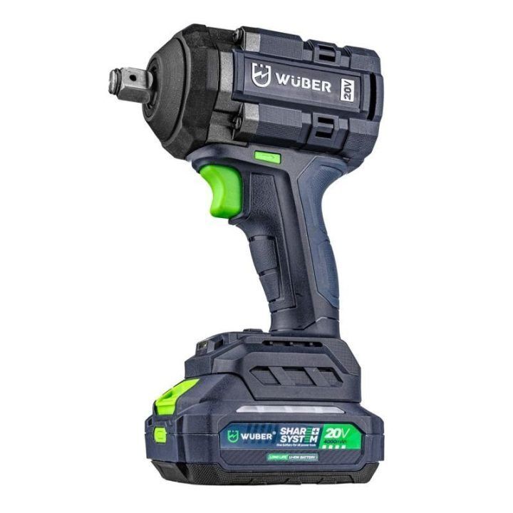 Smūginis veržliasukis Wuber W04604, 20 V, mėlynas ir juodas