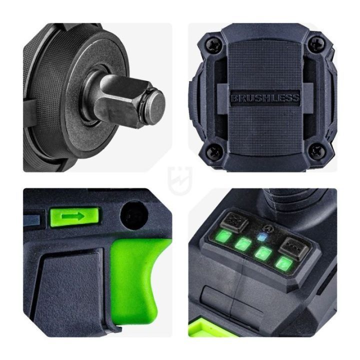 Smūginis veržliasukis Wuber W04604, 20 V, mėlynas ir juodas