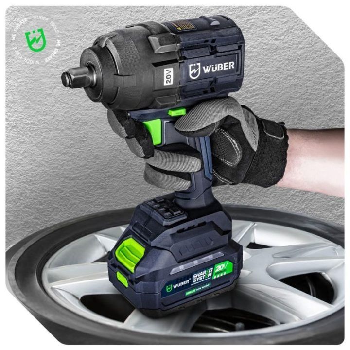 Smūginis veržliasukis Wuber W04604, 20 V, mėlynas ir juodas