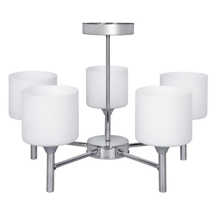 Pakabinamas sietynas Activejet MIRA, 5 × E27, sidabro spalvos