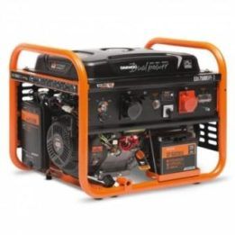 Benzininis generatorius Daewoo GDA 7500DPE-3, oranžinis ir juodas