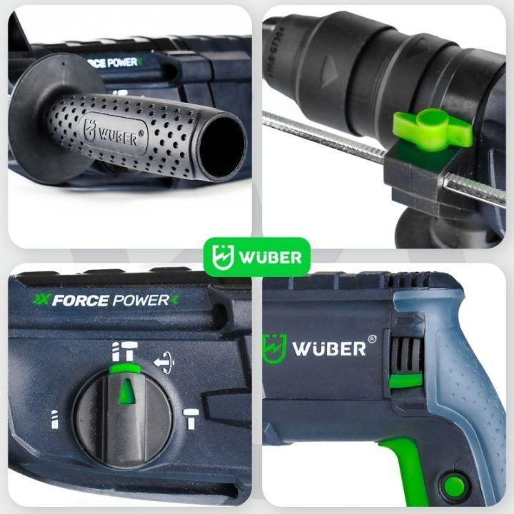 Perforatorius su smūgio funkcija Wuber, 2500 W, 4 J