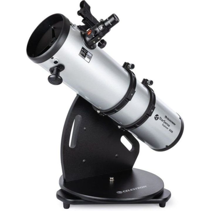 Reflektorinis teleskopas Celestron StarSense Explorer, juodas ir sidabrinis