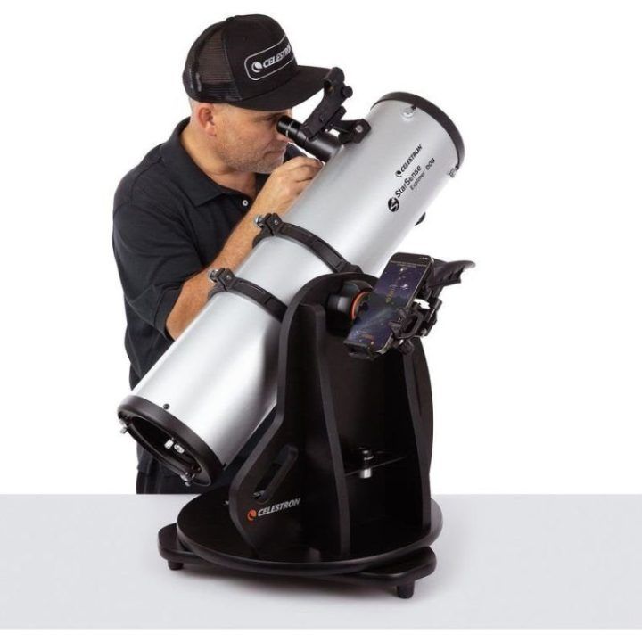 Reflektorinis teleskopas Celestron StarSense Explorer, juodas ir sidabrinis