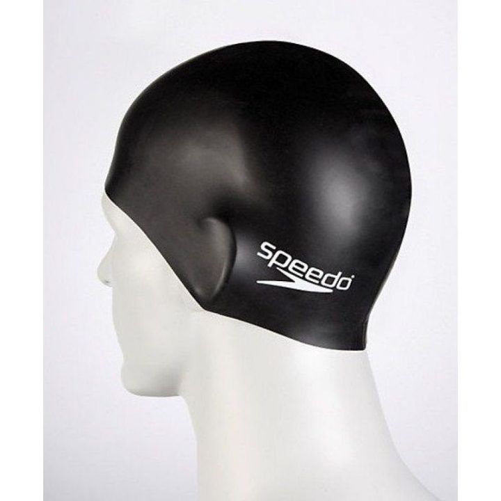 Plaukimo kepuraitė Speedo Plain Flat Silicone Cap, juoda
