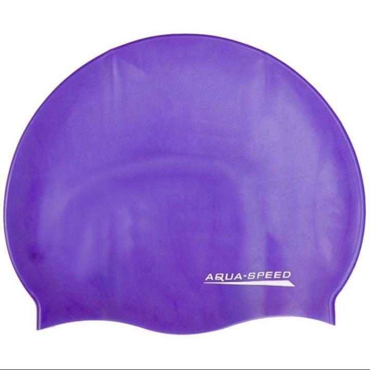 Plaukimo kepuraitė iš silikono Aqua-Speed Mono, violetinė