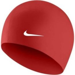 Unisex plaukimo kepuraitė iš silikono Nike Os Solid, raudona