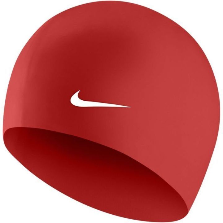 Unisex plaukimo kepuraitė iš silikono Nike Os Solid, raudona