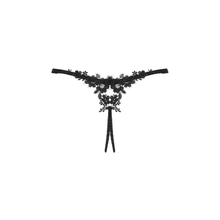 Stringai Celia Noir atverti
