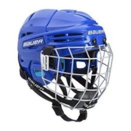 Ledo ritulio šalmas berniukams su grotelėmis Bauer Prodigy