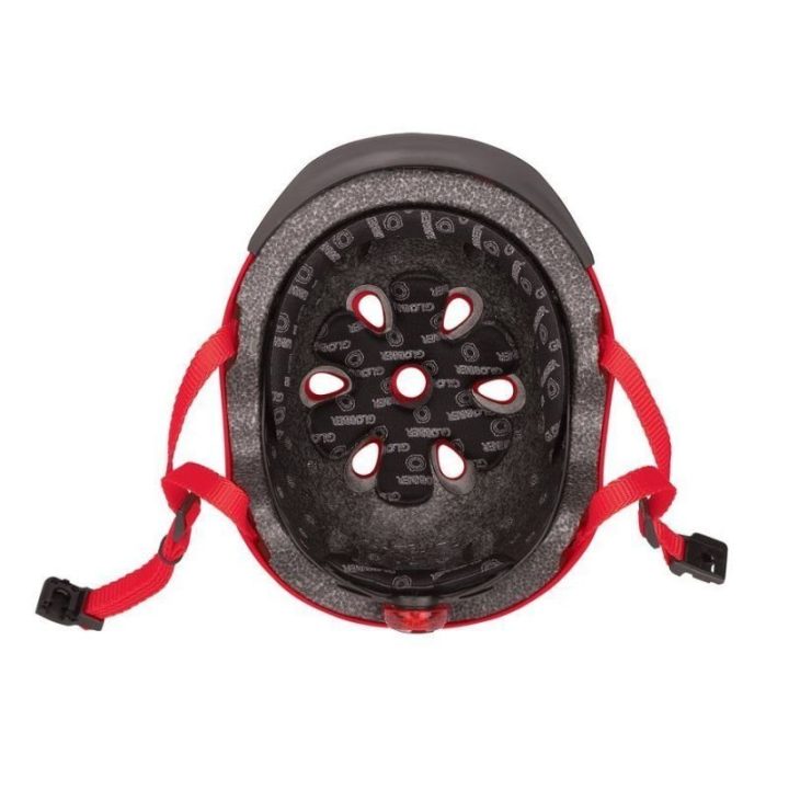 Vaikiškas dviračio šalmas Globber Elite Lights, XS/S, raudonas