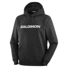 Vyriškas džemperis su gobtuvu Salomon, juodas