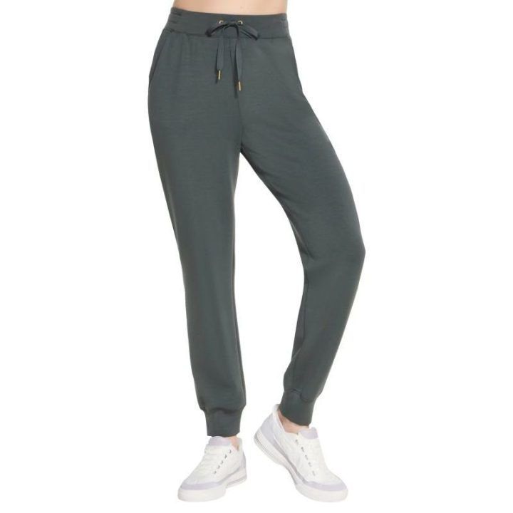 Sportinės kelnės Skechers Skechluxe Elevate, L dydžio, žalios