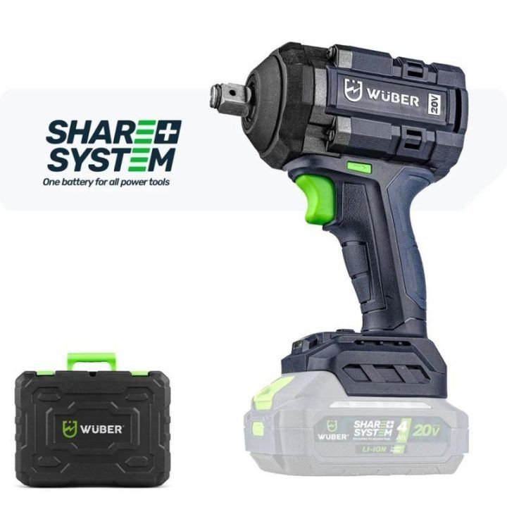 Akumuliatorinis smūginis veržliasukis Wuber W04606, 20 V