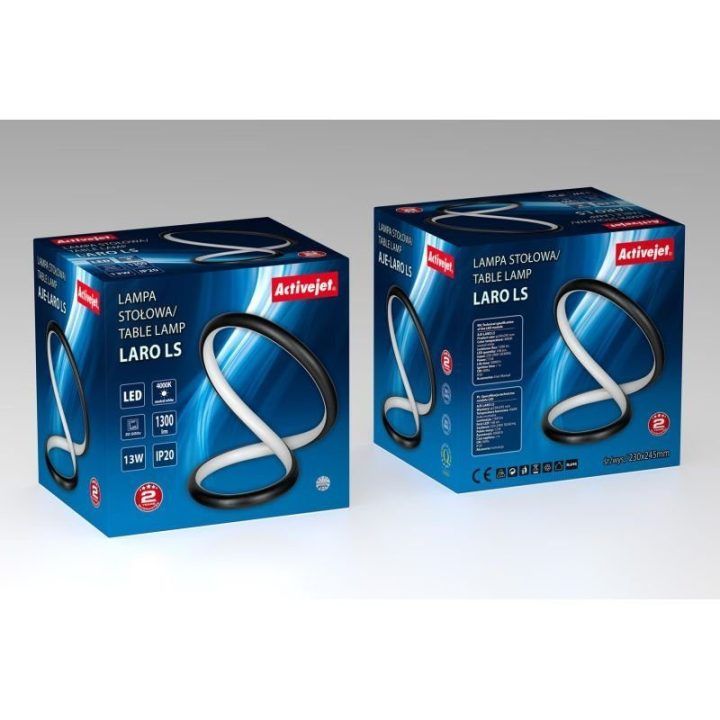 LED stalinė lempa Activejet AJE-LARO LS, 13 W, juoda