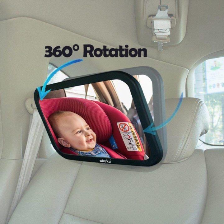 Automobilinis veidrodėlis su 360° reguliavimu Akuku, juodas