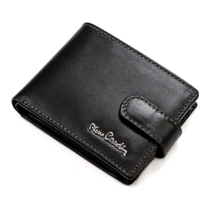 Pierre Cardin piniginė, 11,5 × 8,5 × 2,8 cm – juoda