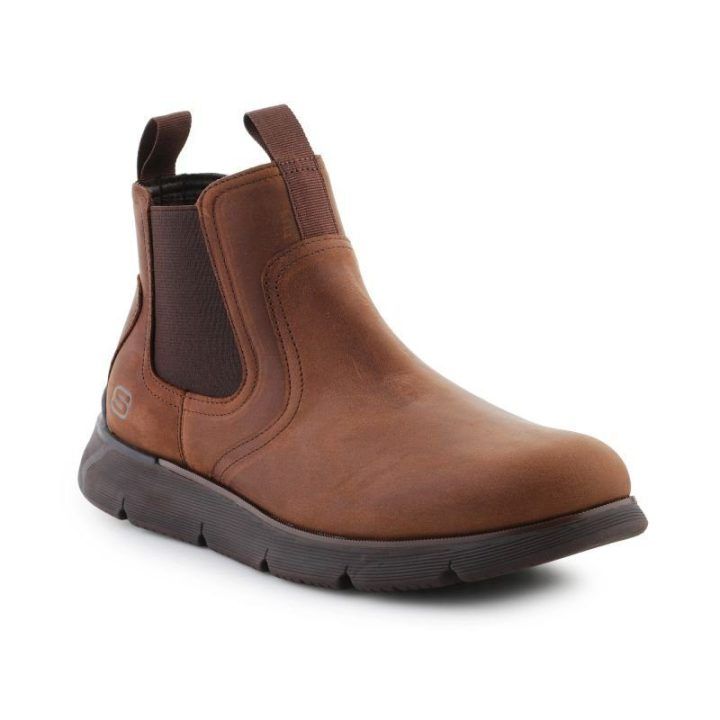 Vyriški aulinukai Skechers Augustino Paulo, šokolado rudi