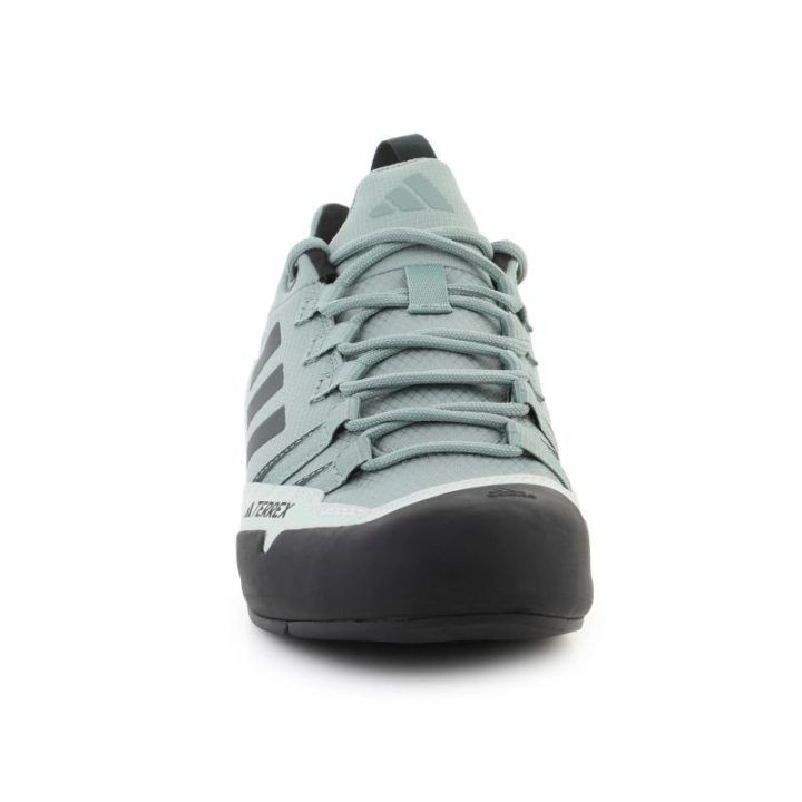 Žygio batai adidas Terrex SWIFT Solo 2, sidabro ir žalios spalvos