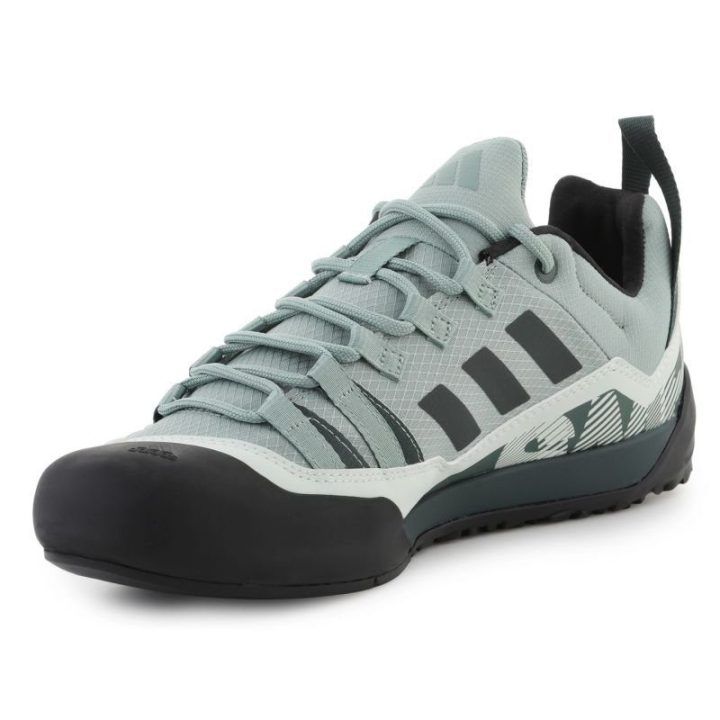Žygio batai adidas Terrex SWIFT Solo 2, sidabro ir žalios spalvos