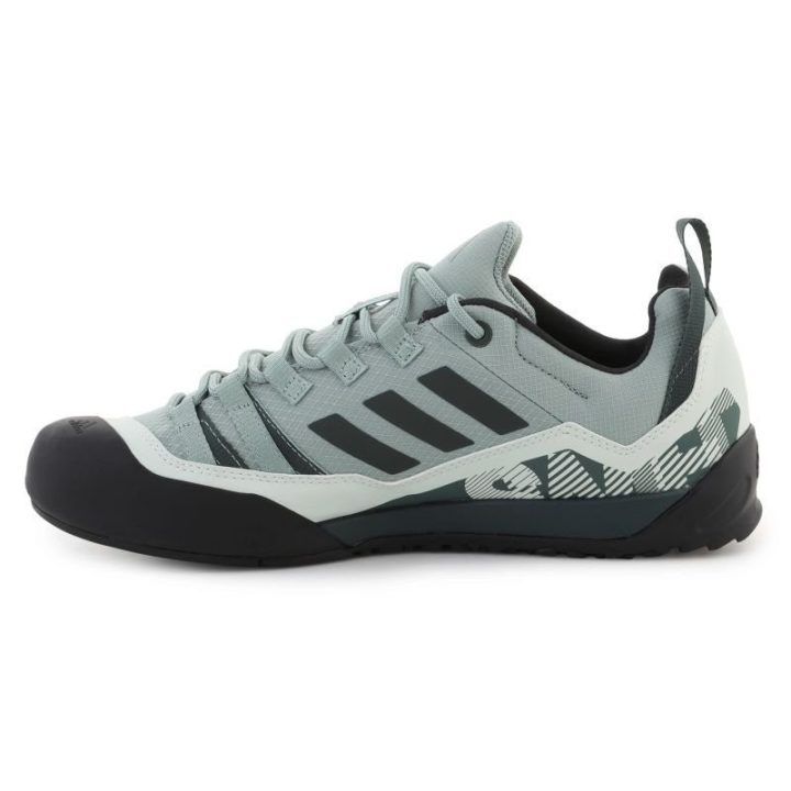 Žygio batai adidas Terrex SWIFT Solo 2, sidabro ir žalios spalvos