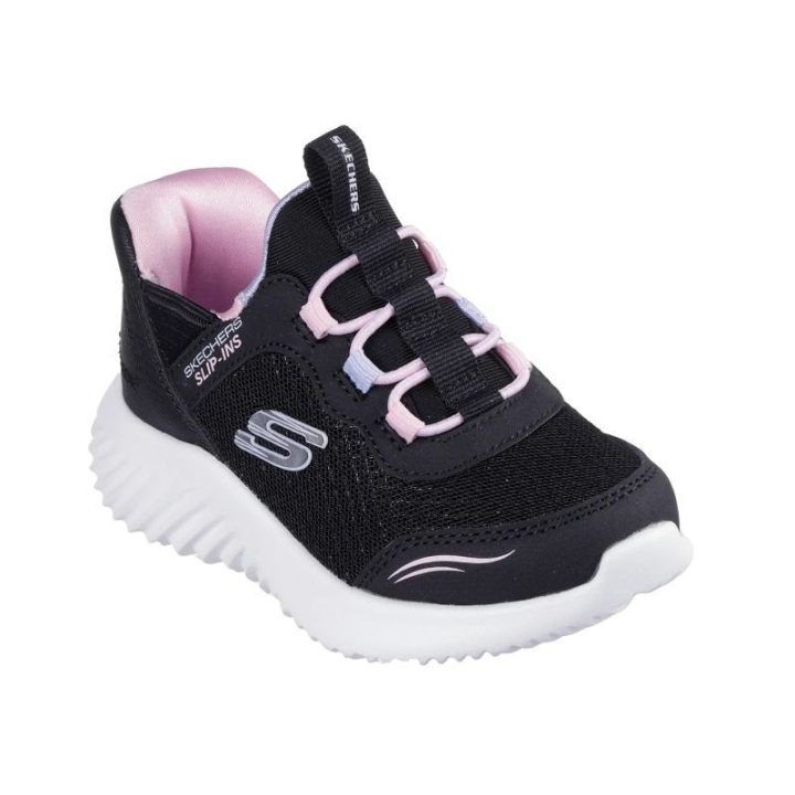 Vaikiški įspiriami sportbačiai Skechers Slip-ins Bounder, juodi