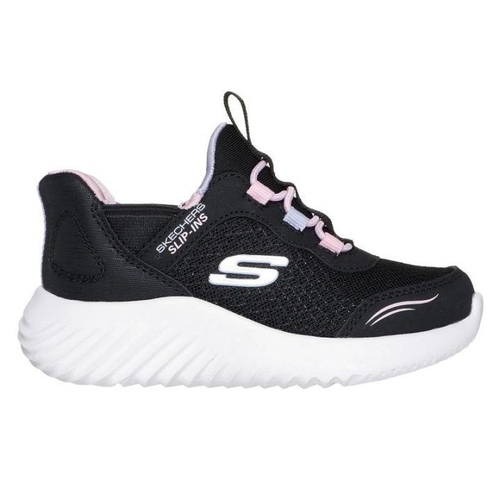 Vaikiški įspiriami sportbačiai Skechers Slip-ins Bounder, juodi