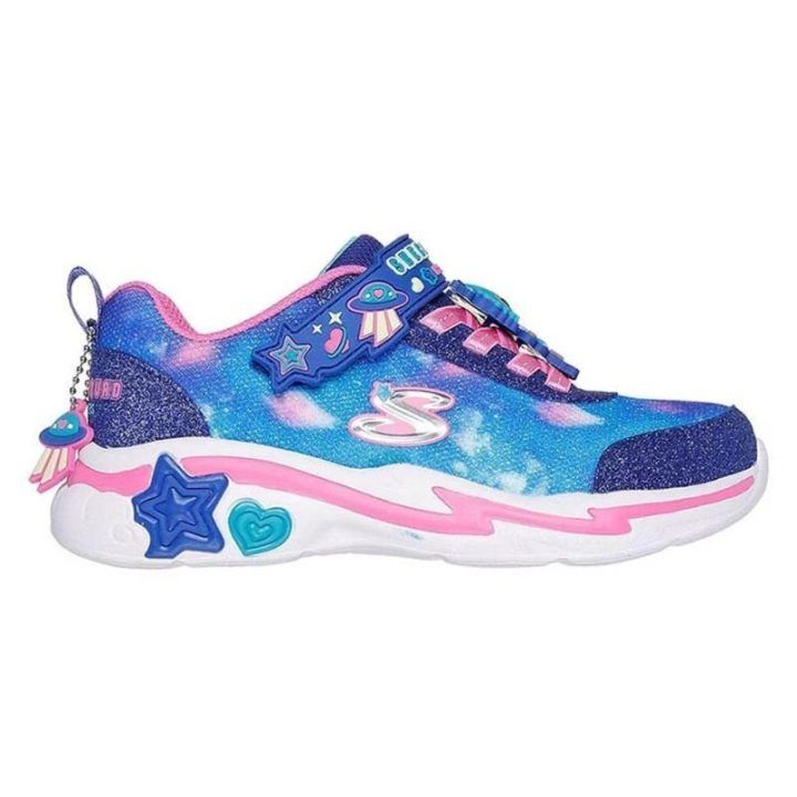 Vaikiški sportbačiai Skechers Snuggle Sneaks, tamsiai mėlyni / įvairiaspalviai