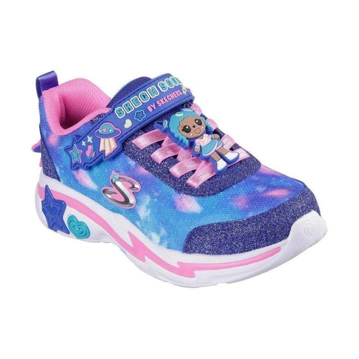 Vaikiški sportbačiai Skechers Snuggle Sneaks, tamsiai mėlyni / įvairiaspalviai