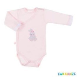 Kūdikių glaustinukė ilgomis rankovėmis Ewa Newborn, rožinė