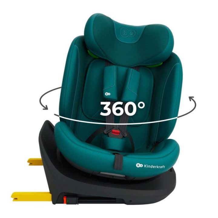 Vaikiška automobilinė kėdutė Kinderkraft I-Grow 2 Plus, žalia