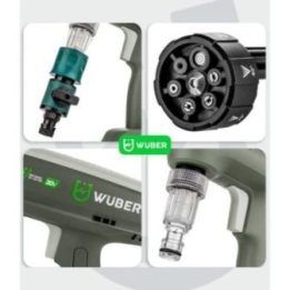 Akumuliatorinė plovykla Wuber, 300 l/h, 20 V, žalia ir balta