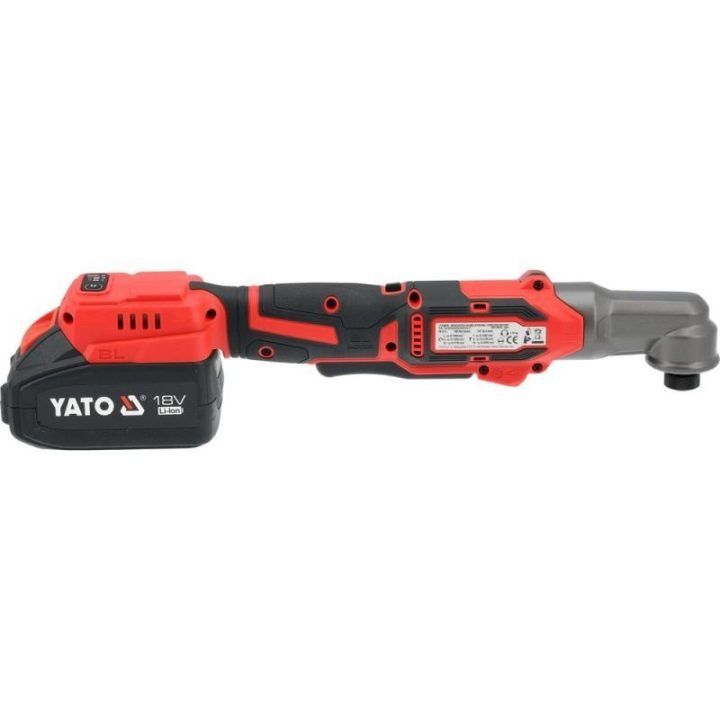 Akumuliatorinė smūginė terkšlė YATO YT-828030, raudona ir juoda