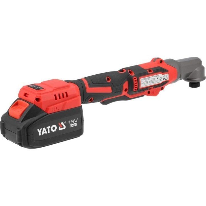 Akumuliatorinė smūginė terkšlė YATO YT-828030, raudona ir juoda
