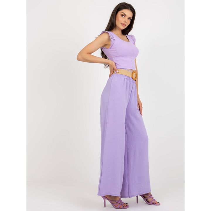 Kelnės šviesiai violetinės