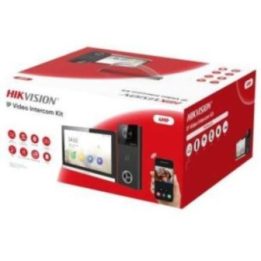 Hikvision vaizdo domofono komplektas su 7" ekranu, juodas