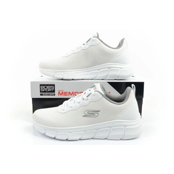 Vyriški sportbačiai Skechers Bobs B Flex, balti