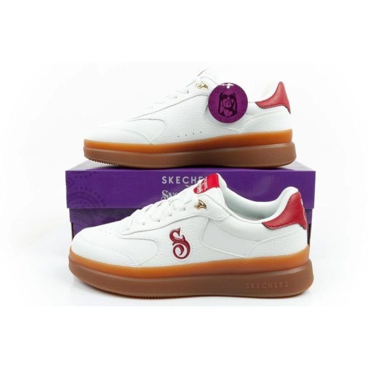 Vyriški sportbačiai Skechers Courtside-Cali Dudez, balti