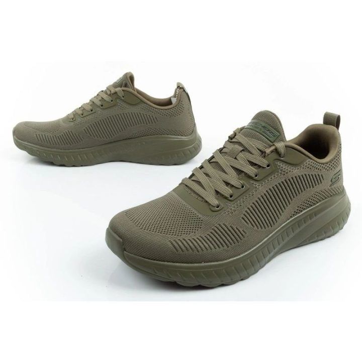 Vyriški sportbačiai Skechers BOBS Squad Chaos-Prism Bold, alyvuogių