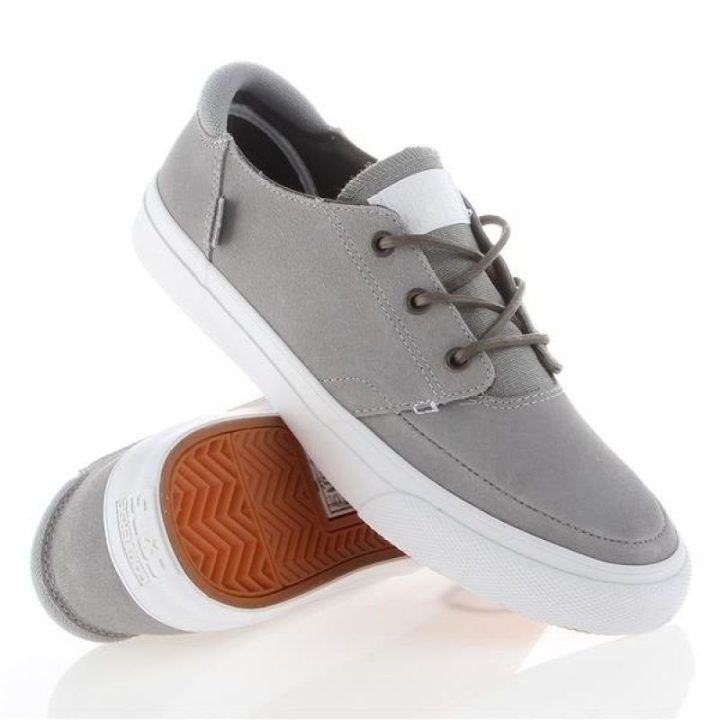 Vyriški zomšiniai žemo profilio batai Converse Deck Star, pilki