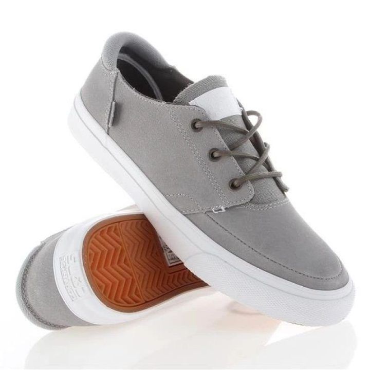 Vyriški zomšiniai žemo profilio batai Converse Deck Star, pilki