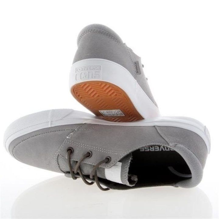 Vyriški zomšiniai žemo profilio batai Converse Deck Star, pilki
