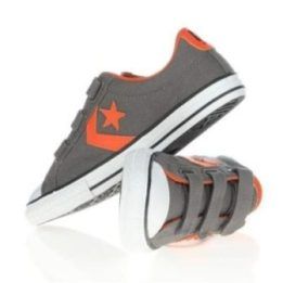 Kedai su trimis lipukais Converse Star Player EV3, pilki ir oranžiniai