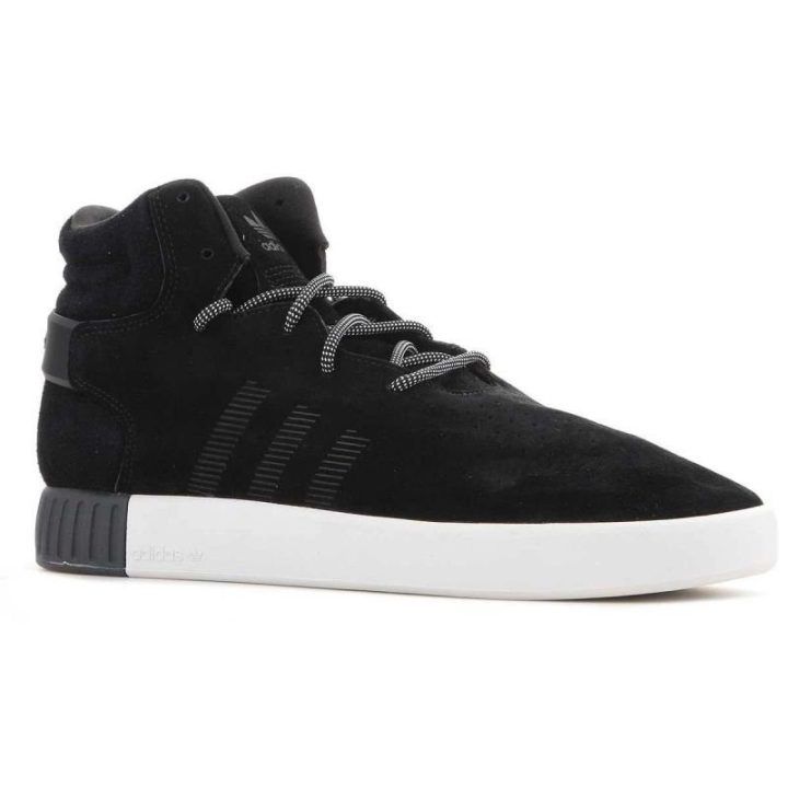 Zomšiniai sportbačiai su aukštu profiliu adidas Tubular Invader