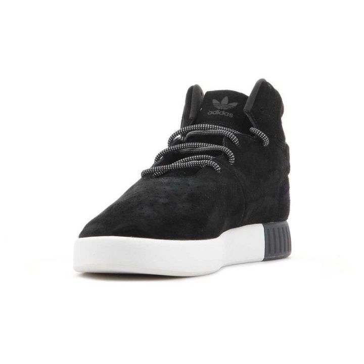 Zomšiniai sportbačiai su aukštu profiliu adidas Tubular Invader