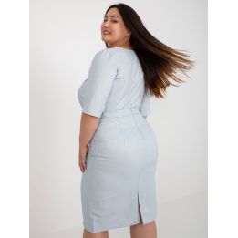Sijonas šviesiai mėlynas