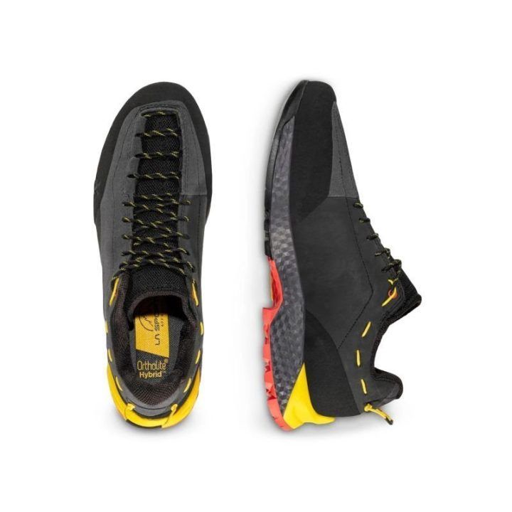 Vyriški artėjimo bateliai La Sportiva TX Guide Leather, anglies ir geltoni