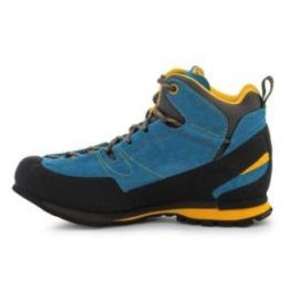 Žygio batai La Sportiva Boulder X Mid GTX, mėlyni ir geltoni